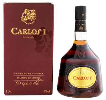 Carlos I Solera Gran Reserva Brandy 1,0L Gift Box 1 Carlos I Solera Gran Reserva Brandy 1,0L Gift Box