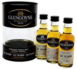 Glengoyne Glengoyne Malt Whisky Tin Box 10YO 15 Years Old 18 Years Old Miniatures 3x50ml