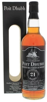 Poit Dhubh Poit Dhubh 21 Years Old Malt Whisky 700ml Gift Box